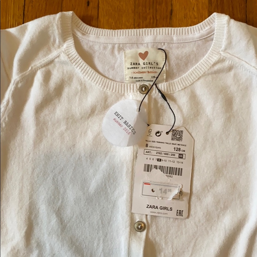 Zara’s Girls New with tags knit sweater - Size 8 - Picture 2 of 3